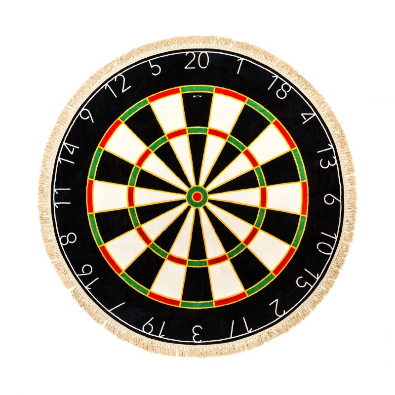 Tapis design Dartboard Ø200 cm en forme de cible pour fléchettes par le Studio Job X Seletti