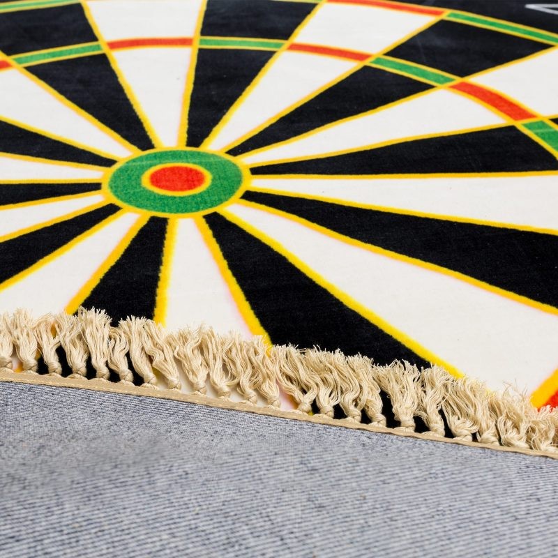 Tapis design Dartboard Ø200 cm en forme de cible pour fléchettes par le Studio Job X Seletti