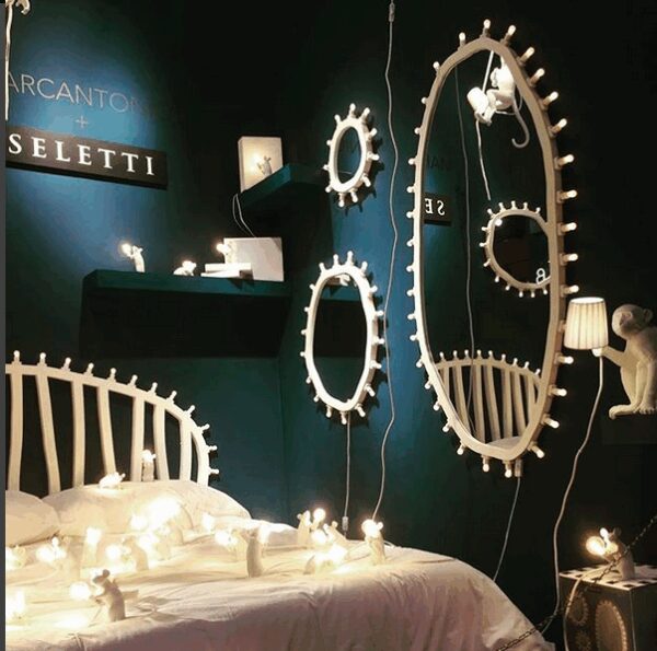 Miroir Lumineux Luminaire Big 25 sources LED par Marcantonio X Seletti