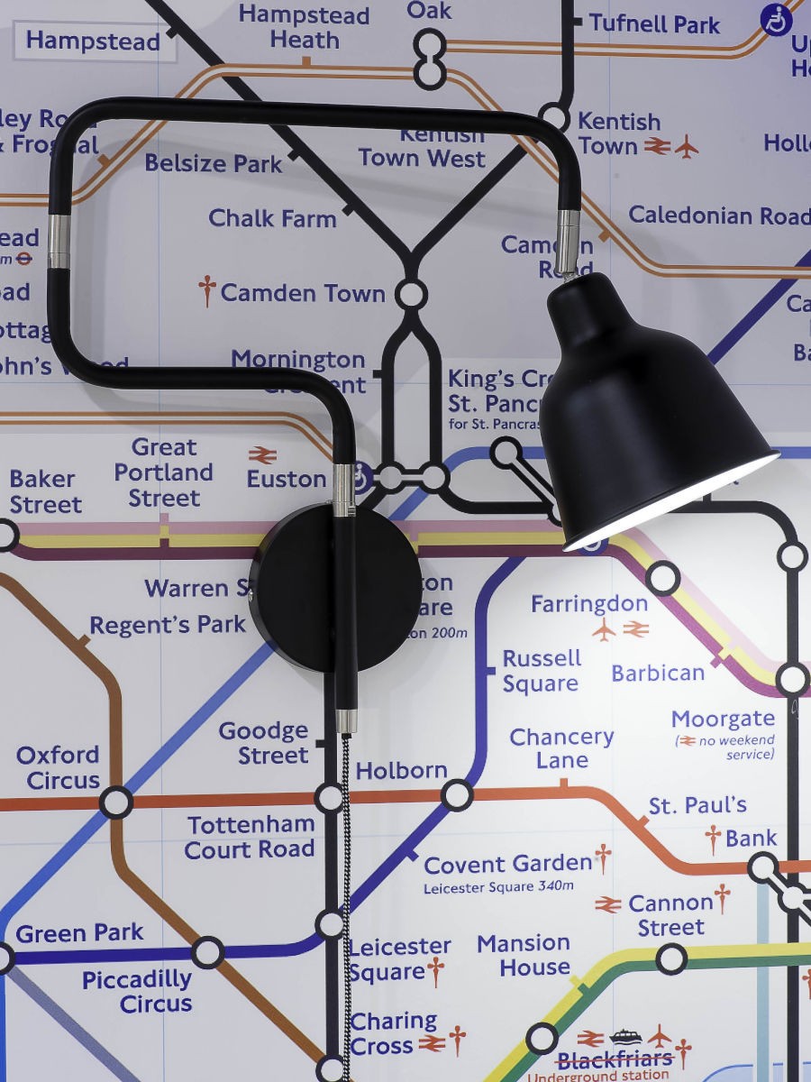 Applique murale articulée London en métal au design industriel par It's About Romi