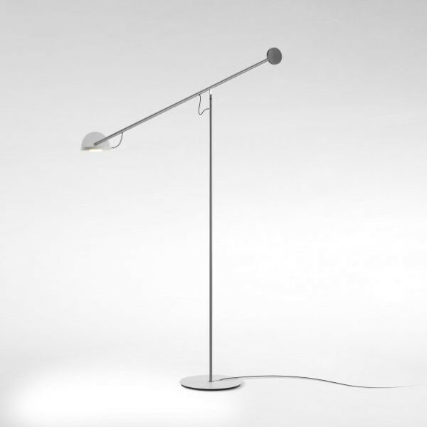 Lampadaire Copérnica LED avec bras articulé en acier par Ramírez i Carrillo - Marset