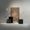 Lampadaire Copérnica LED avec bras articulé en acier par Ramírez i Carrillo - Marset