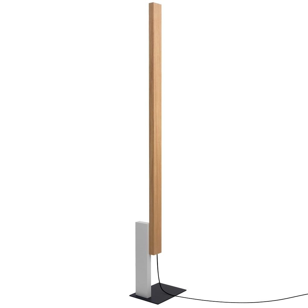 Lampadaire High Line LED en bois de chêne par Josep Lluís Xuclà - Marset
