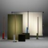 Lampadaire High Line LED en bois de chêne par Josep Lluís Xuclà - Marset