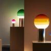 Lampadaire Dipping Light M Ø30 cm LED en laiton par Jordi Canudas - Marset