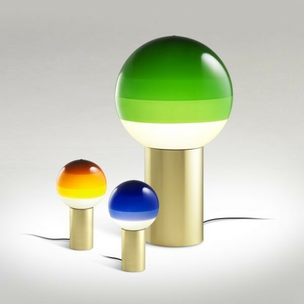 Lampadaire Dipping Light M Ø30 cm LED en laiton par Jordi Canudas - Marset