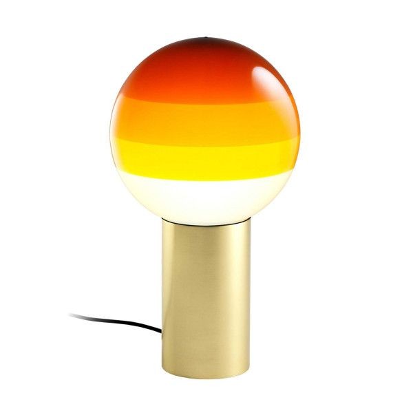 Lampe à poser Dipping Light LED en laiton par Jordi Canudas - Marset