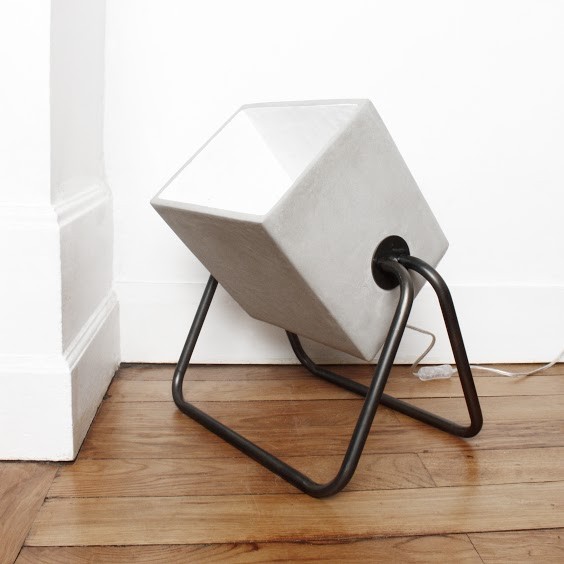 Lampe industrielle en beton