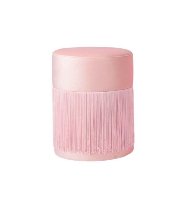 Pouf Pill avec franges au design vintage par Carolina Micó Navarro X Houtique