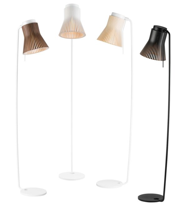 Lampadaire Petite 4610 au design scandinave en bois naturel par Seppo Koho X Secto Design