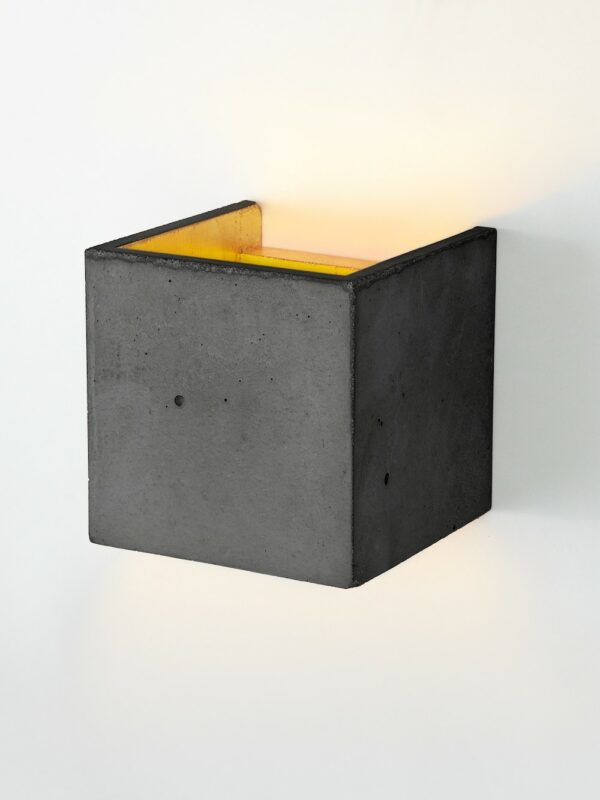 Applique Design B3 Gris Cubic au design industriel en béton par Gant Light