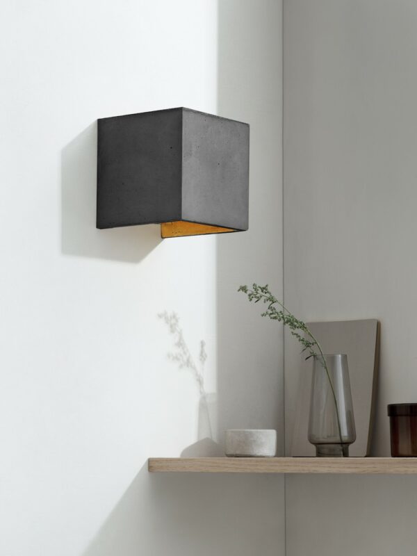 Applique Design B3 Gris Cubic au design industriel en béton par Gant Light