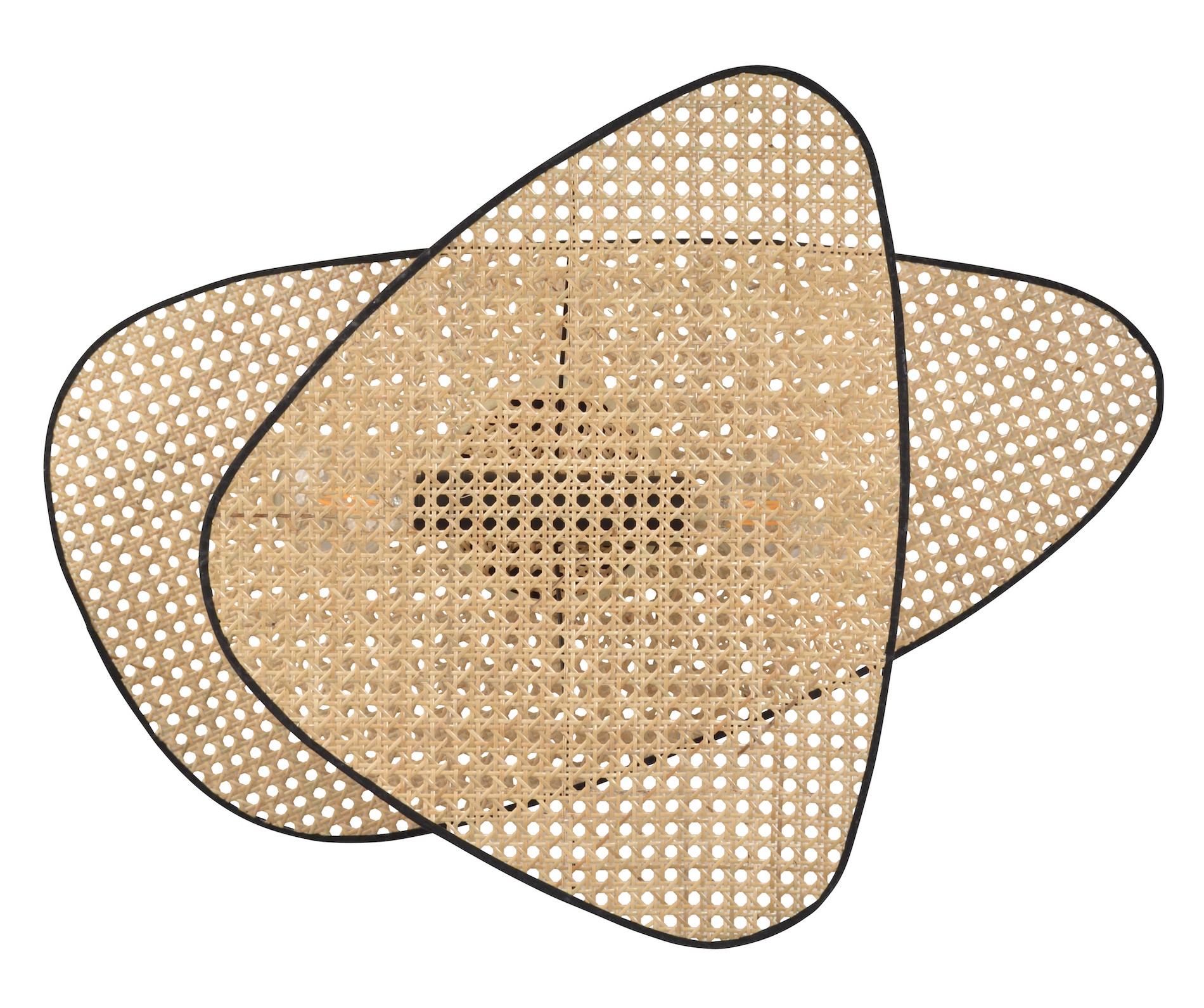 Applique murale Screen double avec écrans en cannage par Market Set