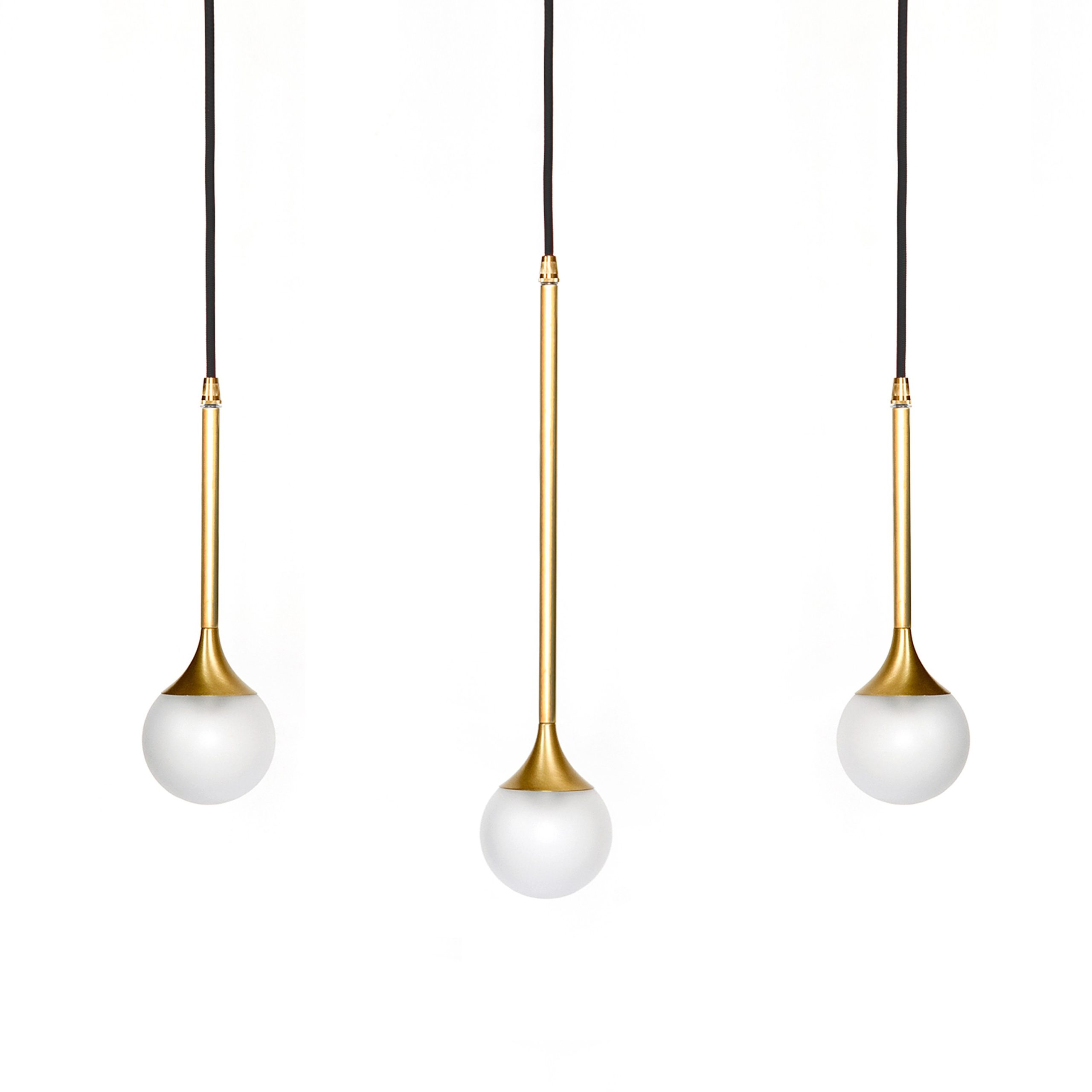 Suspension design et élégante goutte d'eau triple SS-3 en laiton
