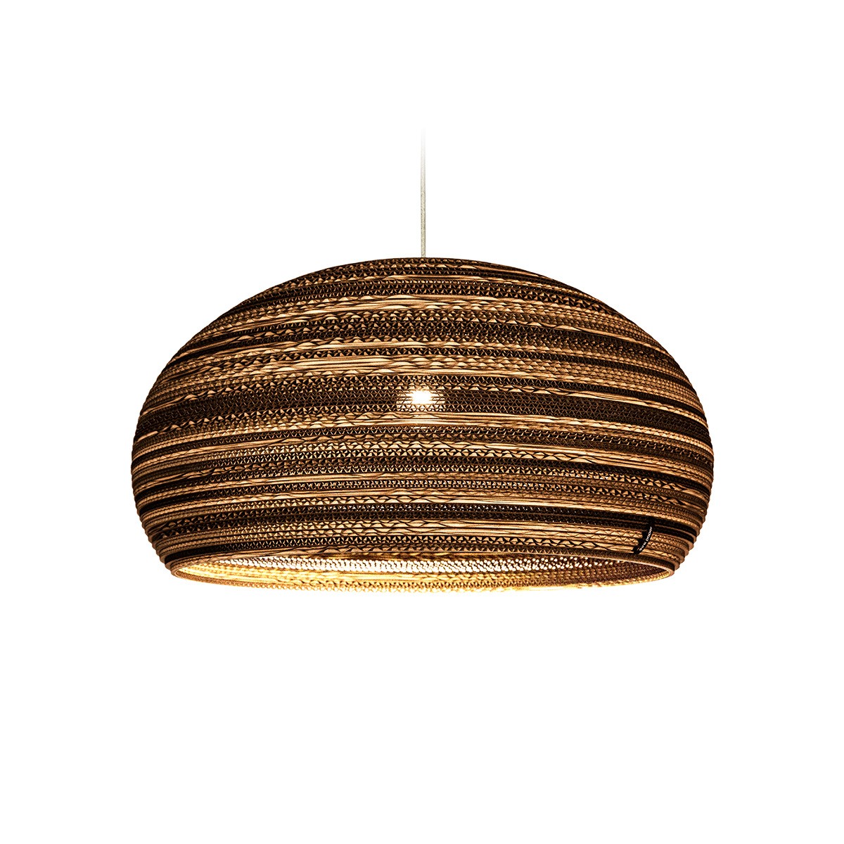 Suspension en carton Dandy Ø 64 cm au design naturel par Think Paper