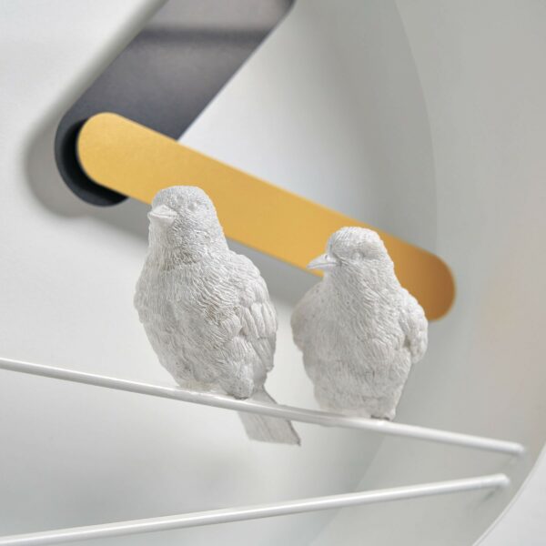 Horloge design oiseaux Sparrow X ROUND CLOCK par le studio Haoshi