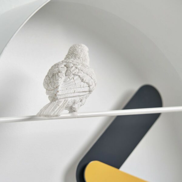 Horloge design oiseaux Sparrow X ROUND CLOCK par le studio Haoshi