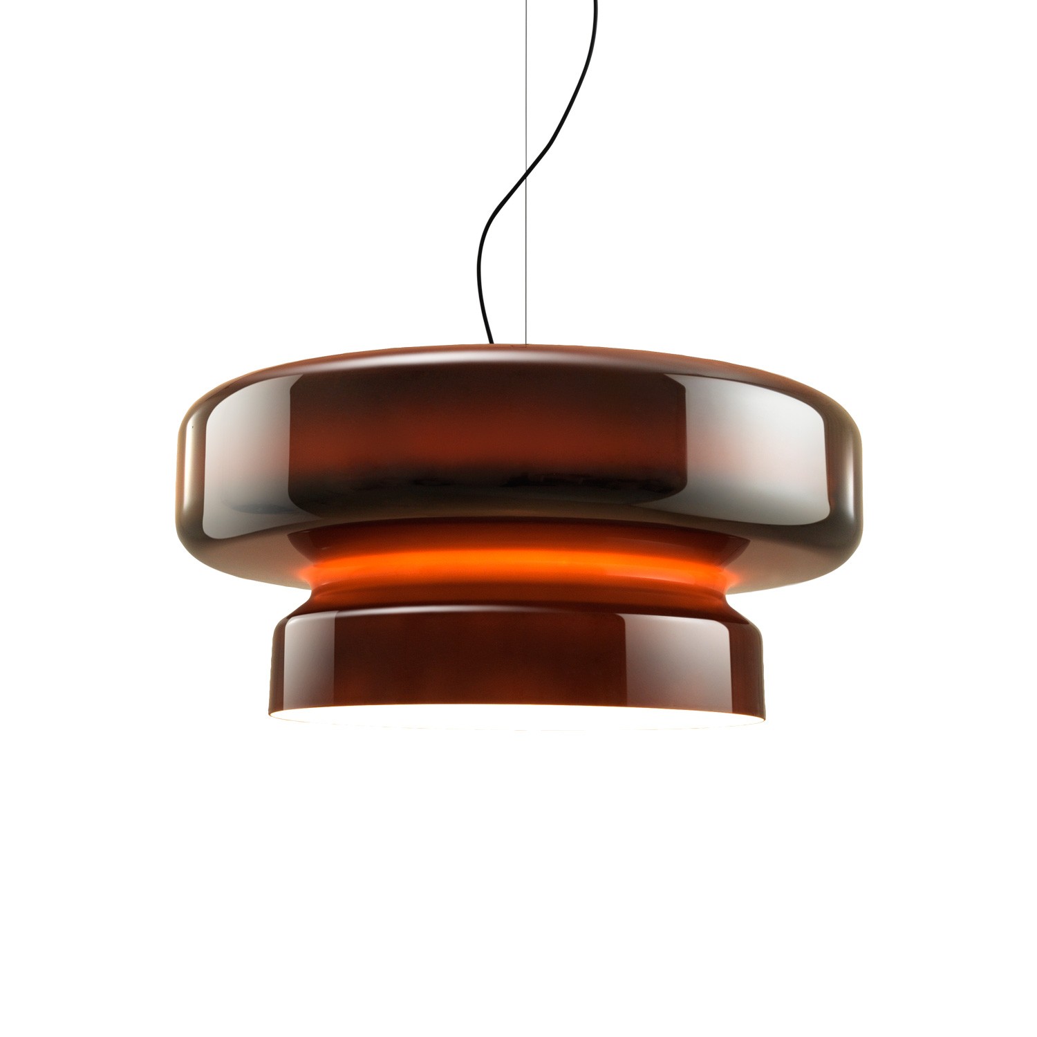 Suspension Bohemia 84 LED en polycarbonate rotomoulé par Joan Gaspar x Marset