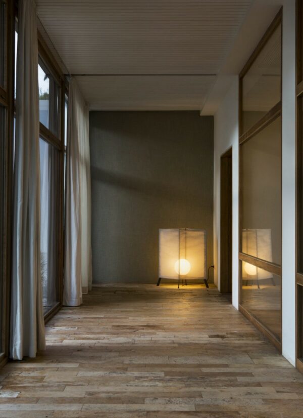 Lampadaire Laflaca en acier inoxydable par Joan Gaspar x Marset