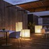 Lampadaire Laflaca en acier inoxydable par Joan Gaspar x Marset