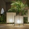 Lampadaire Laflaca en acier inoxydable par Joan Gaspar x Marset