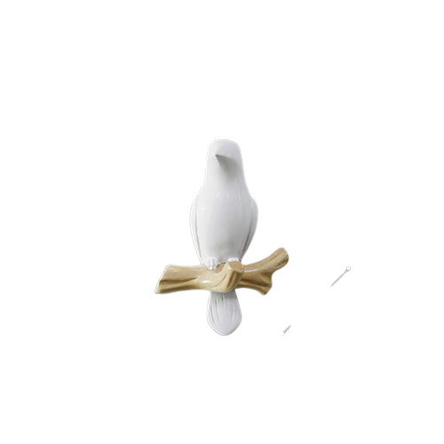 Patère murale Birdy's en résine avec oiseaux au design naturel