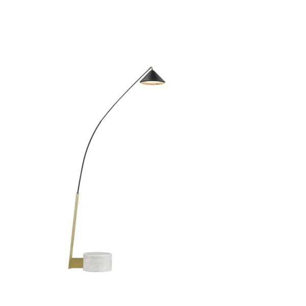 Lampadaire Flex LED en acier et carbone par Seyvaa