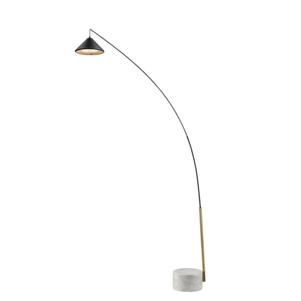 Lampadaire Flex LED en acier et carbone par Seyvaa