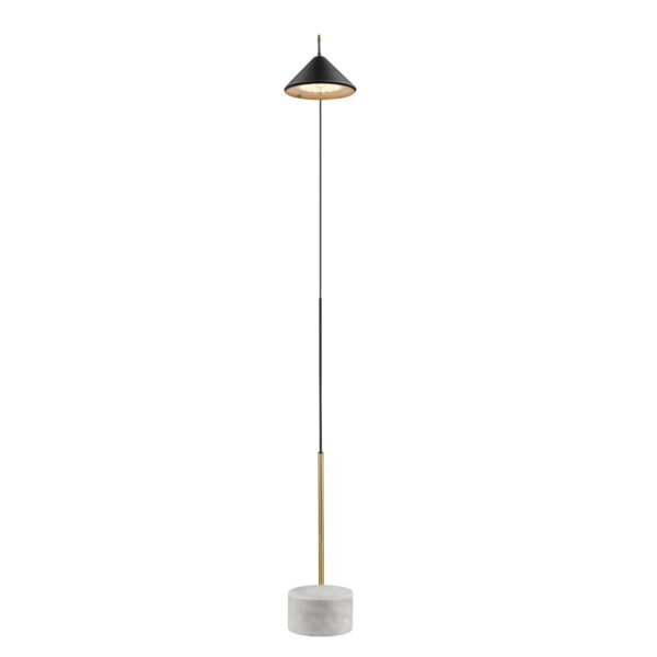 Lampadaire Flex LED en acier et carbone par Seyvaa
