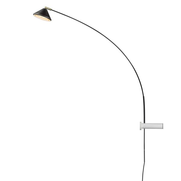 Applique déportée Flex LED en acier et carbone par Seyvaa