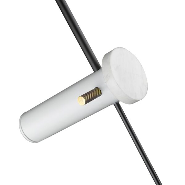 Applique déportée Flex LED en acier et carbone par Seyvaa