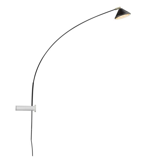 Applique déportée Flex LED en acier et carbone par Seyvaa