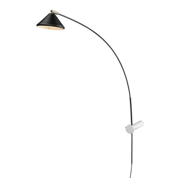 Applique déportée Flex LED en acier et carbone par Seyvaa