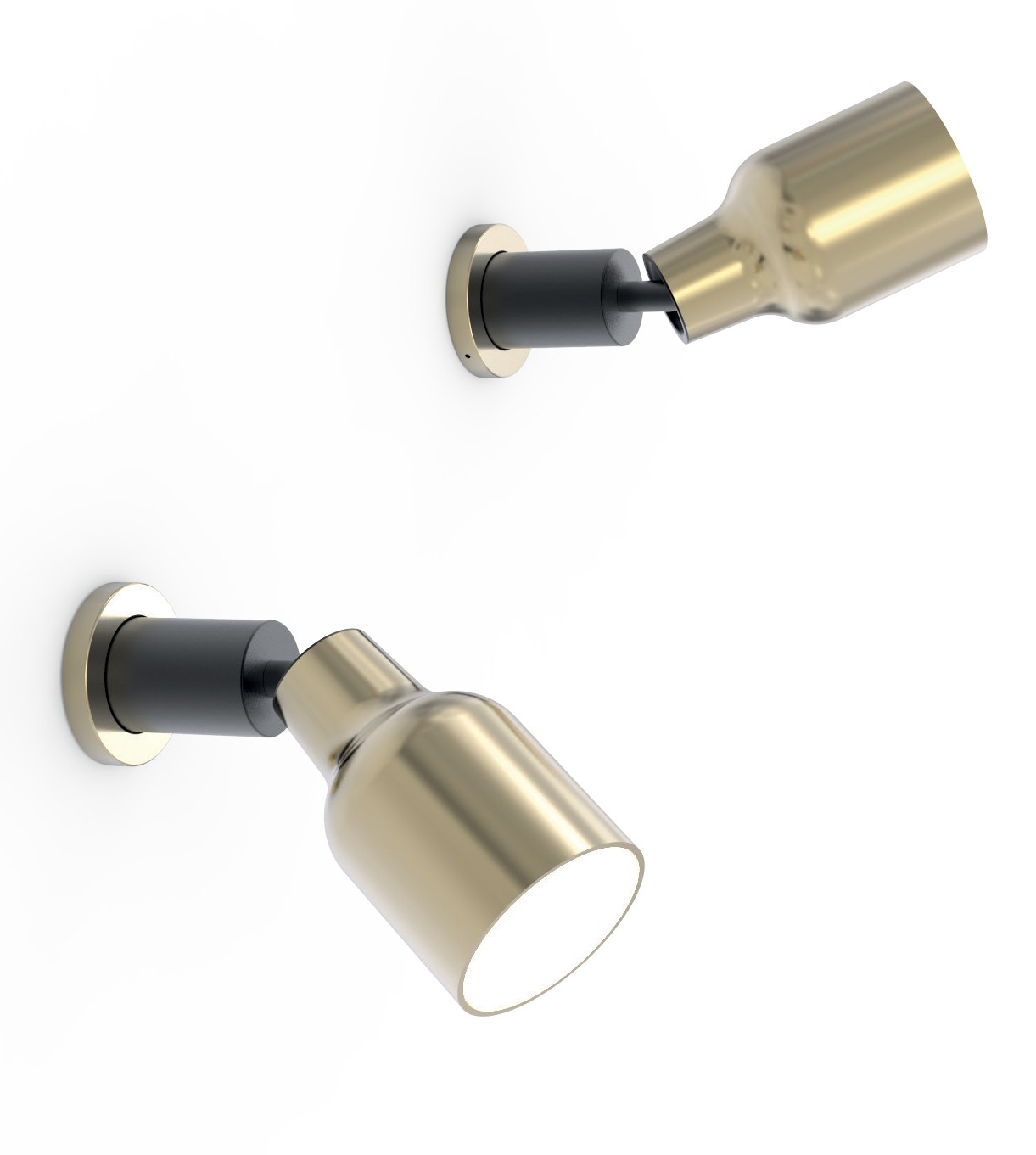Applique LED Super S en verre par Seyvaa