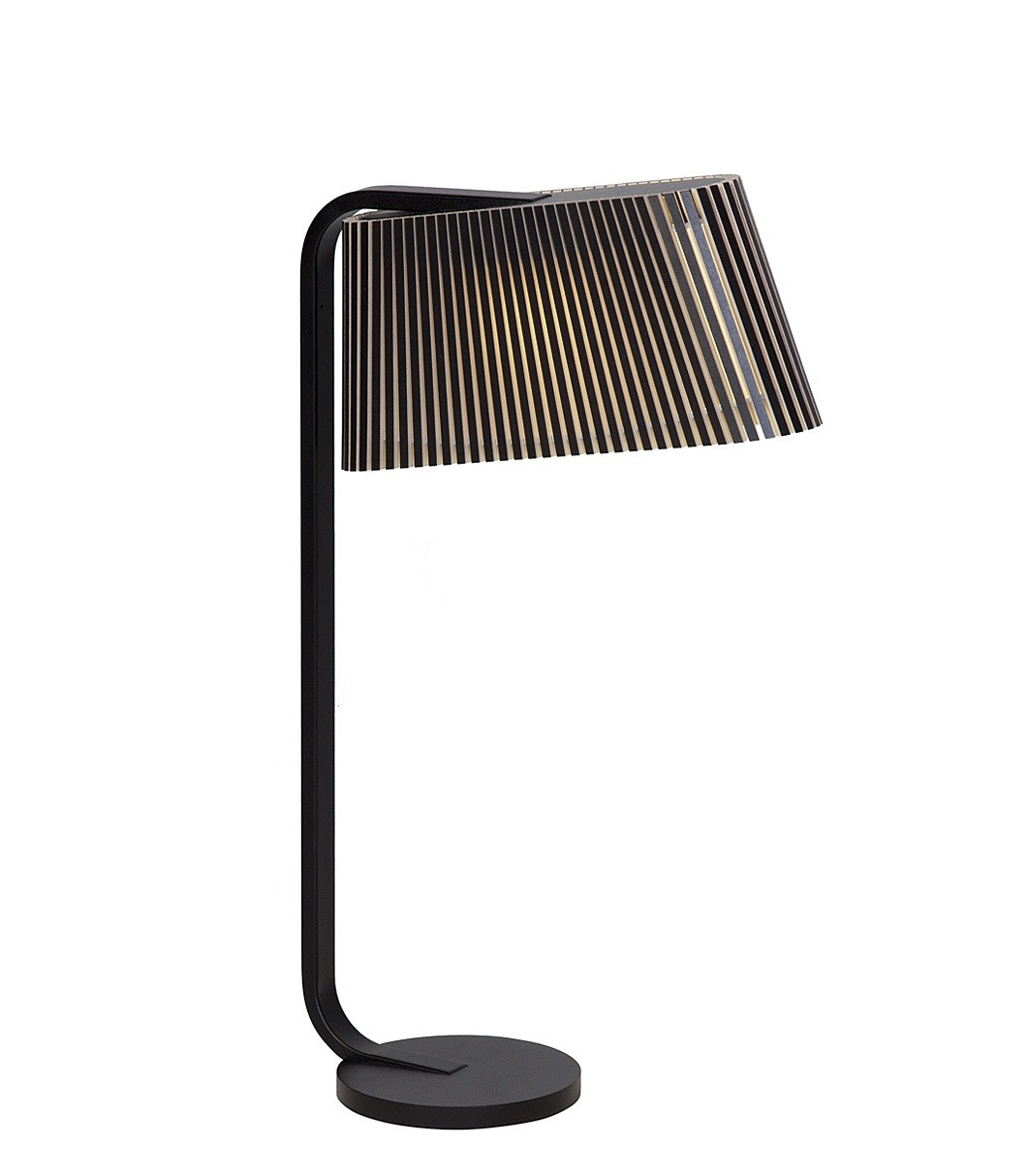 Lampe à poser Led au design scandinave Owalo 7020 en bois naturel