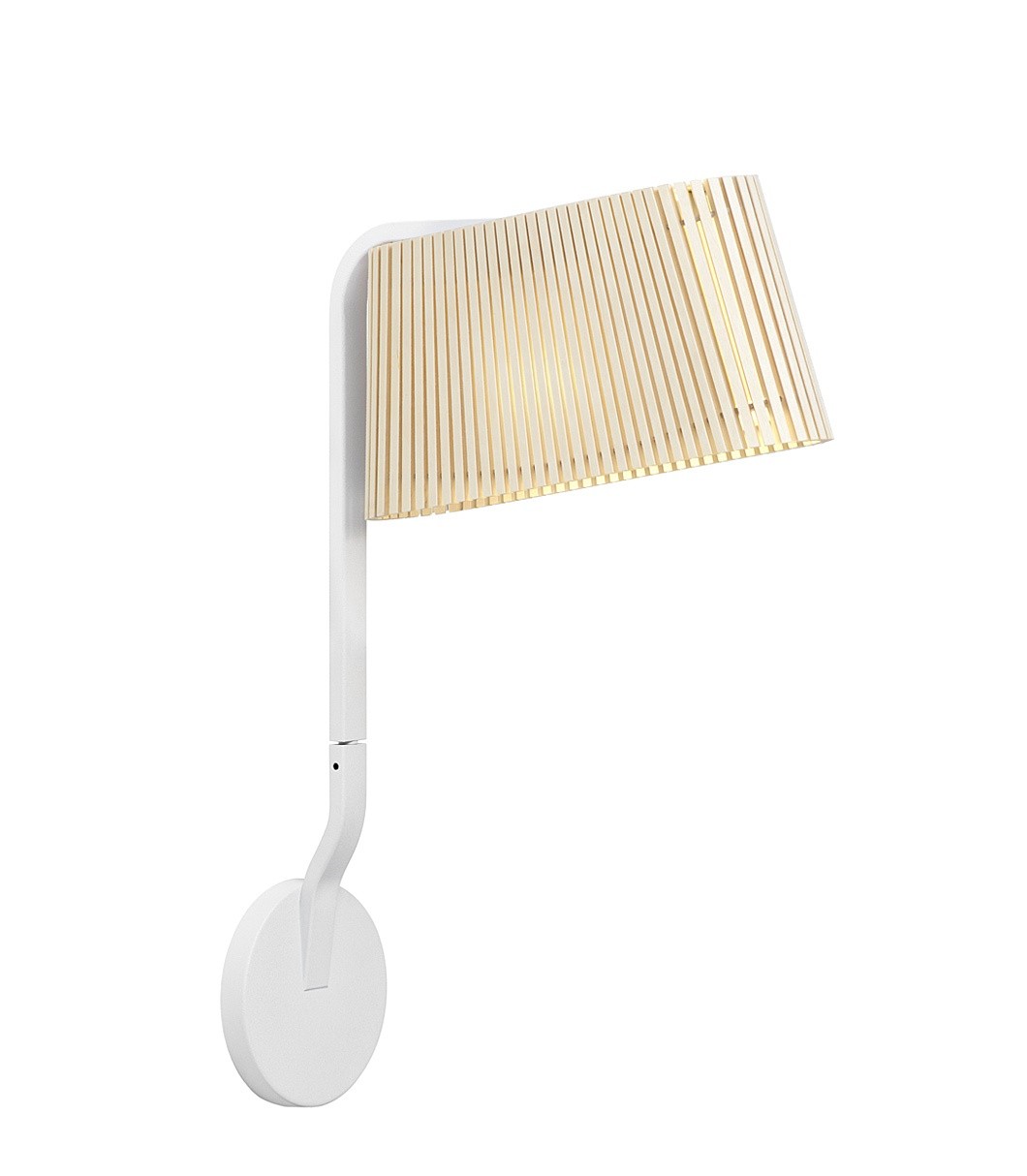 Applique murale Liseuse Led au design scandinave Owalo 7030 en bois naturel