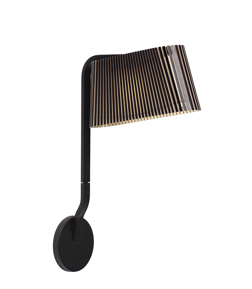 Applique murale Liseuse Led au design scandinave Owalo 7030 en bois naturel