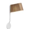 Applique murale Liseuse Led au design scandinave Owalo 7030 en bois naturel