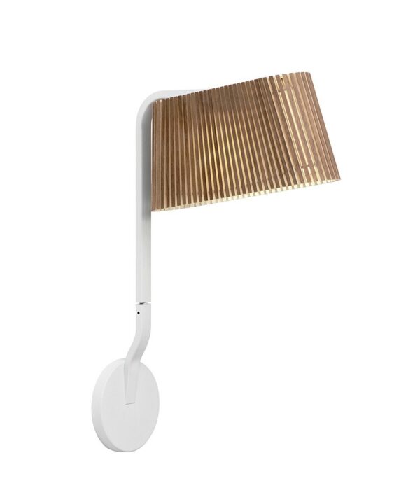 Applique murale Liseuse Led au design scandinave Owalo 7030 en bois naturel