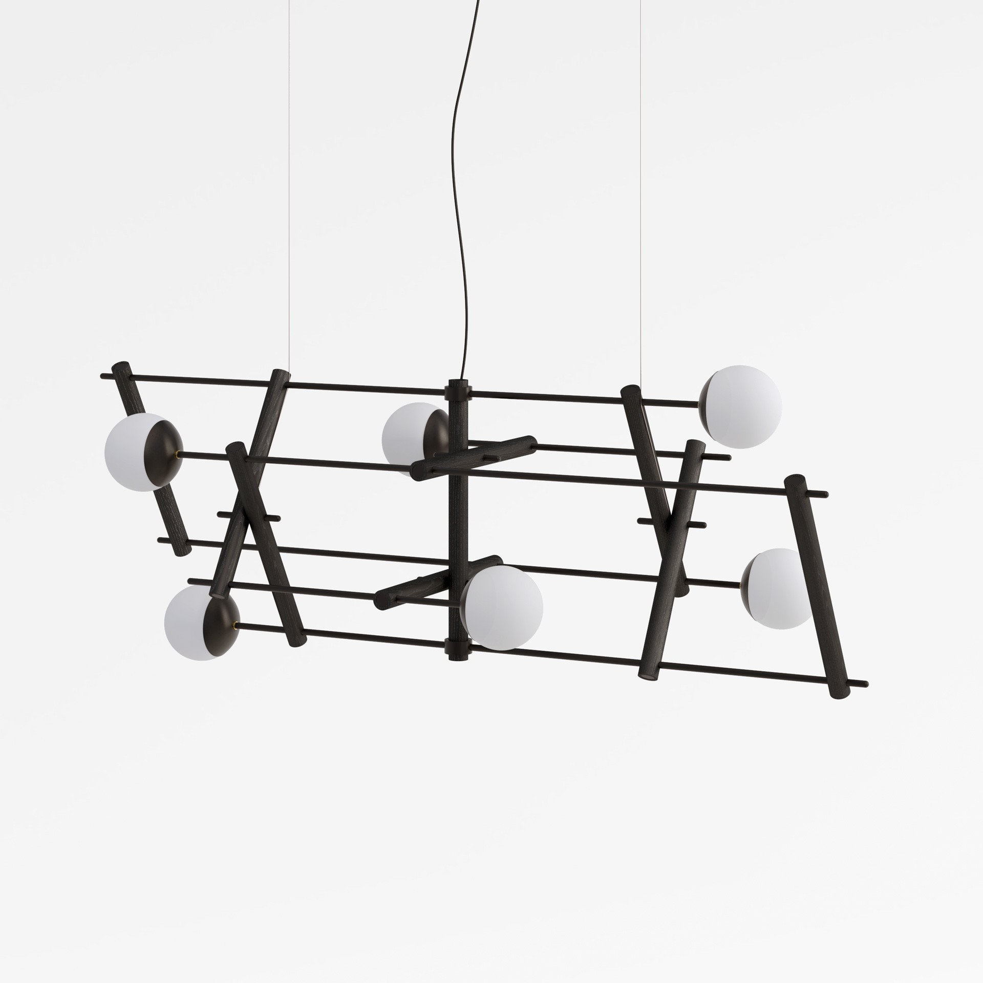 Suspension Constellation en chêne naturel par Kaito Yamada x Moon Moth