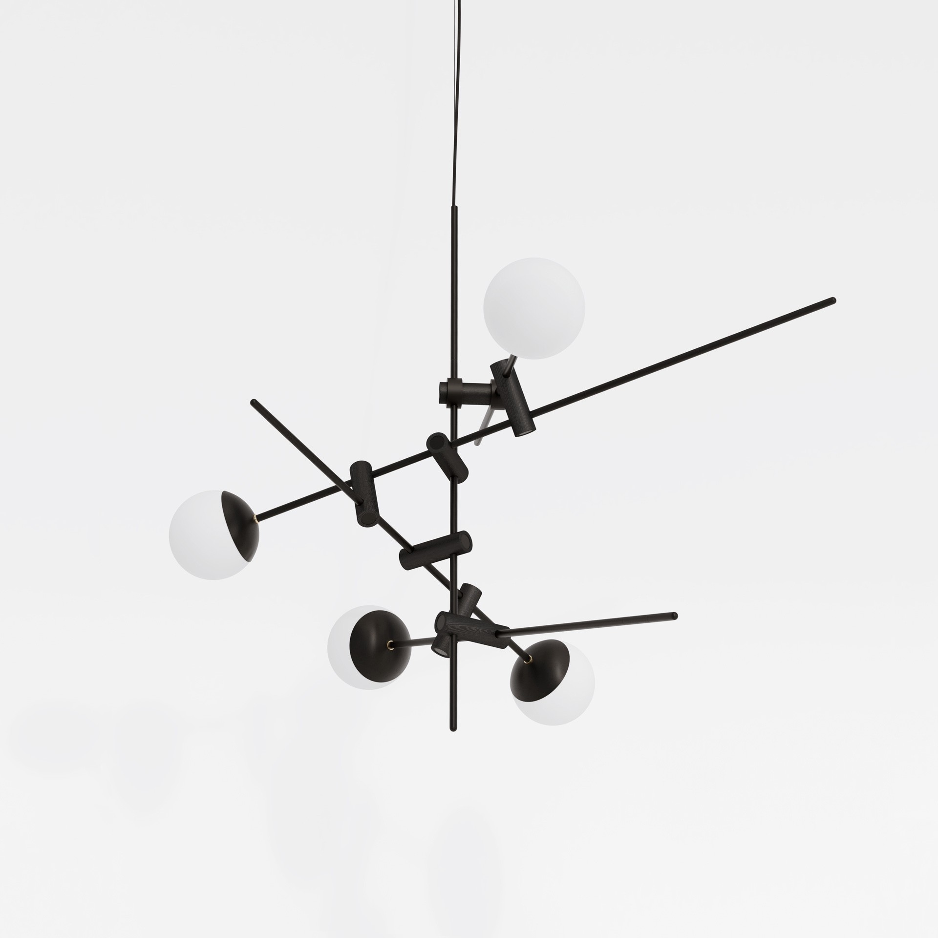 Suspension Torinomure en chêne naturel par Kaito Yamada x Moon Moth