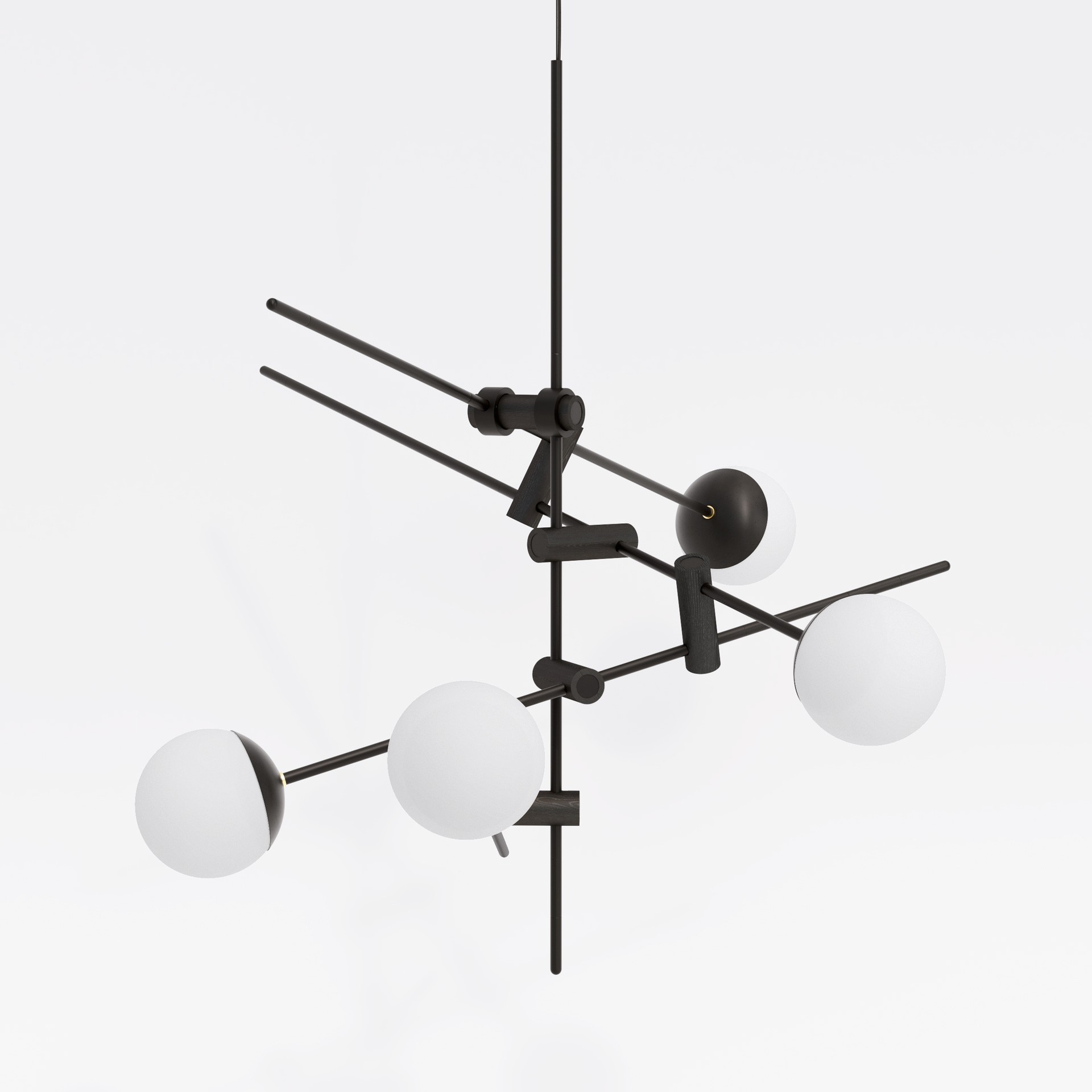 Suspension Torinomure en chêne naturel par Kaito Yamada x Moon Moth