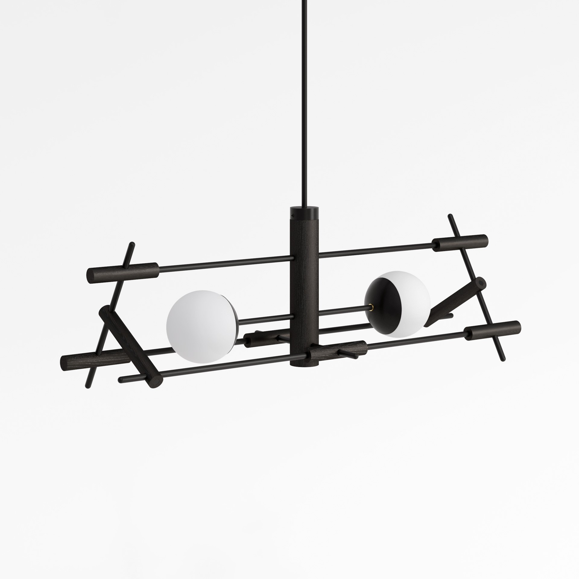 Suspension Tonbo en chêne naturel par Kaito Yamada x Moon Moth