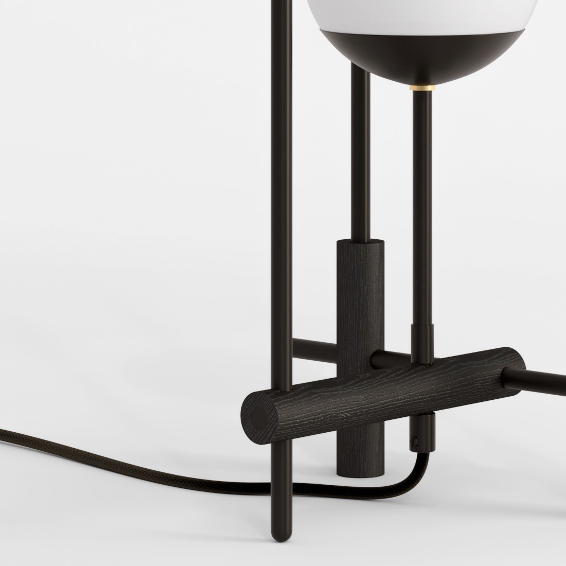 Lampe à poser Tanjun en chêne naturel par Kaito Yamada x Moon Moth