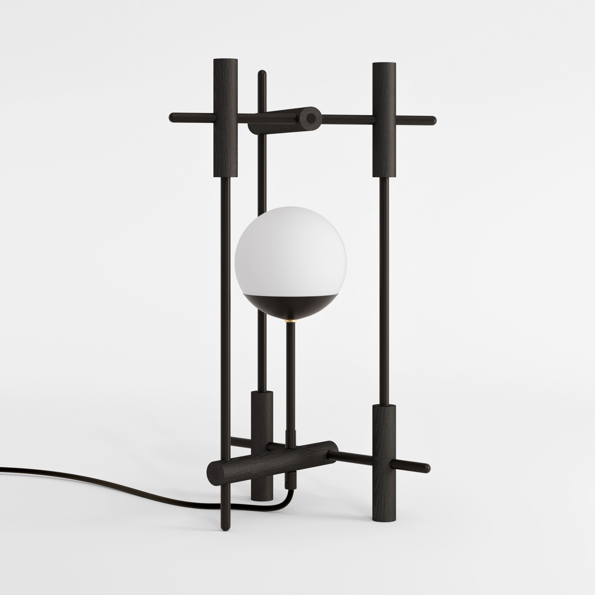 Lampe à poser Tanjun en chêne naturel par Kaito Yamada x Moon Moth