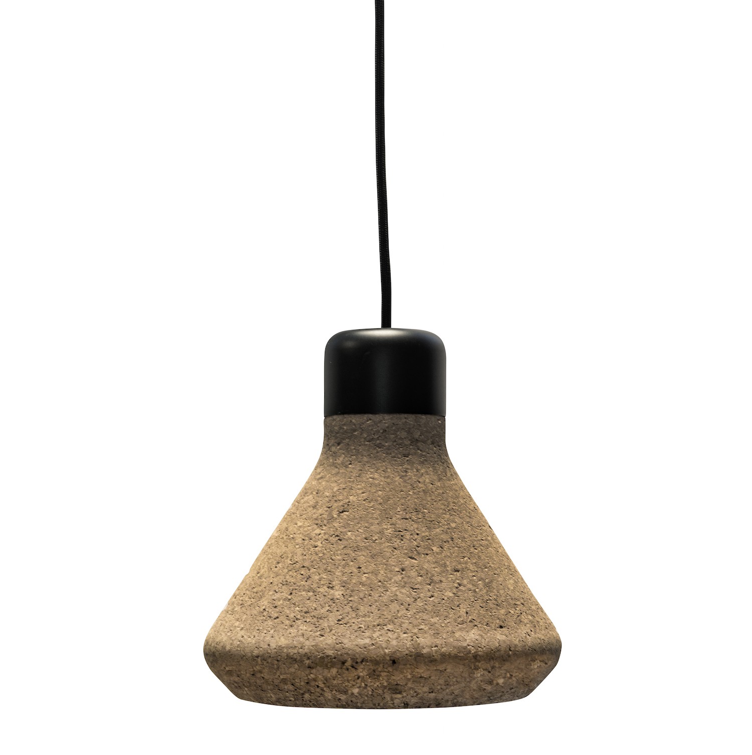 Suspension en liège naturel Luiz Lamp au design contemporain et naturel