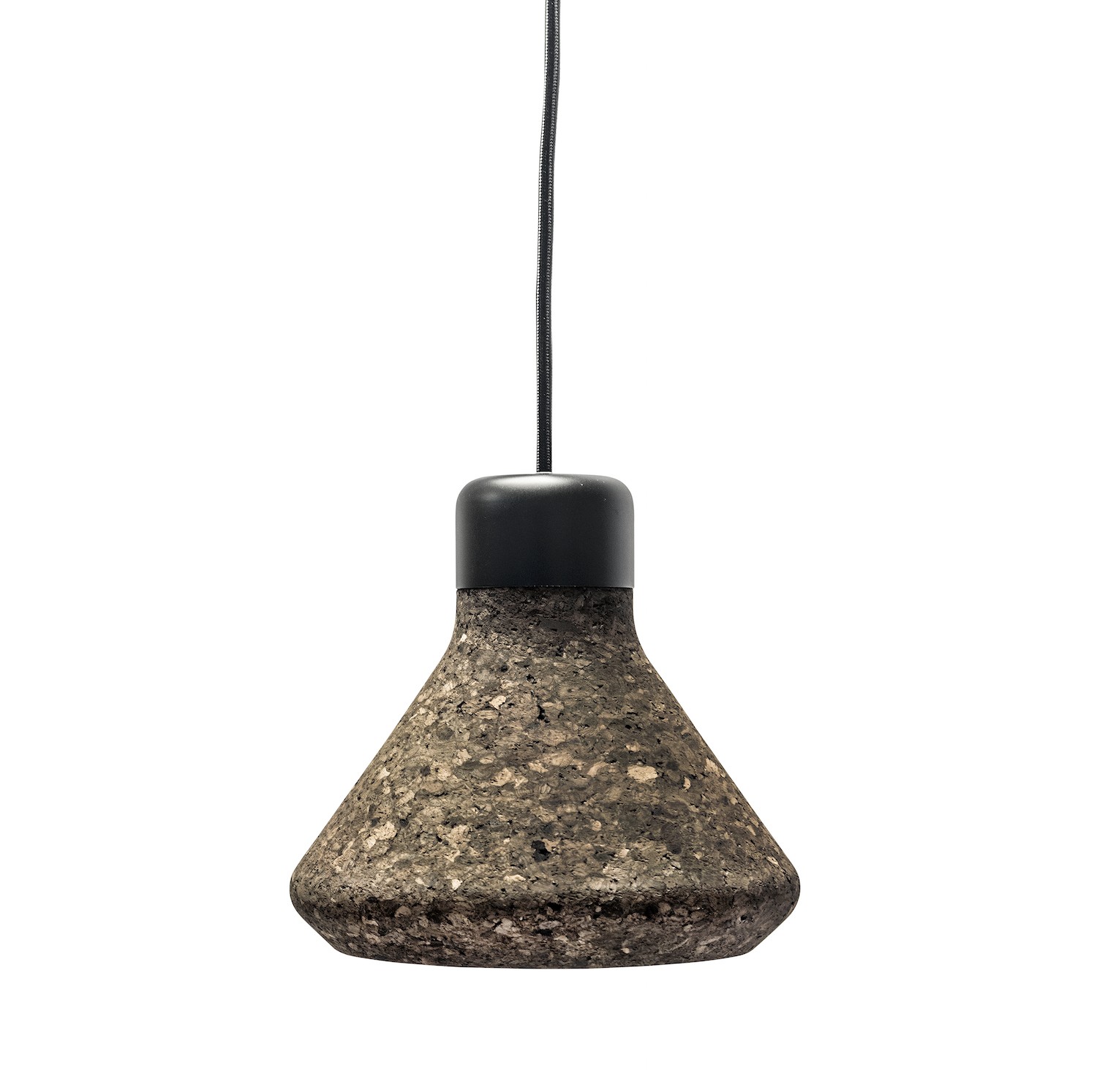 Suspension en liège naturel Luiz Lamp au design contemporain et naturel