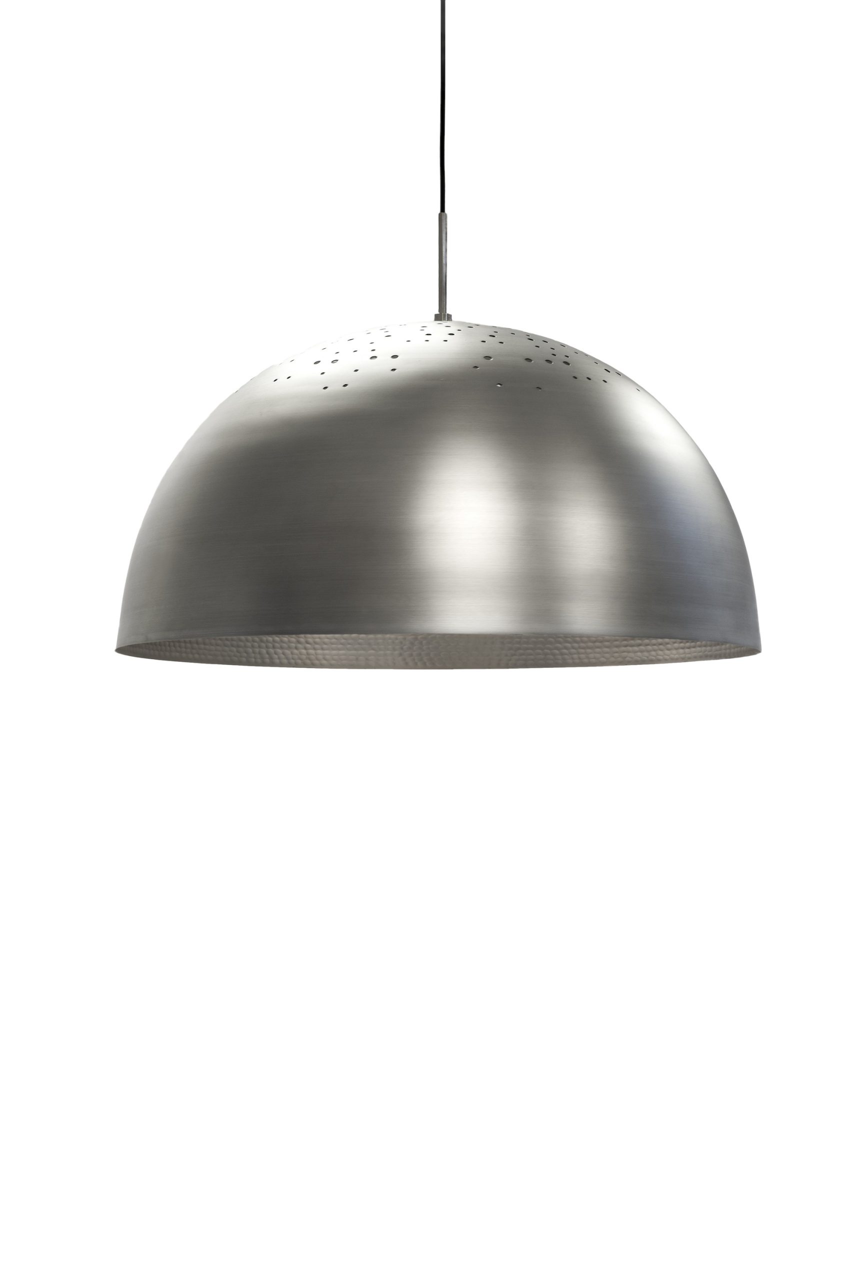 Suspension en liège noir naturel Luiz Lamp au design contemporain et naturel