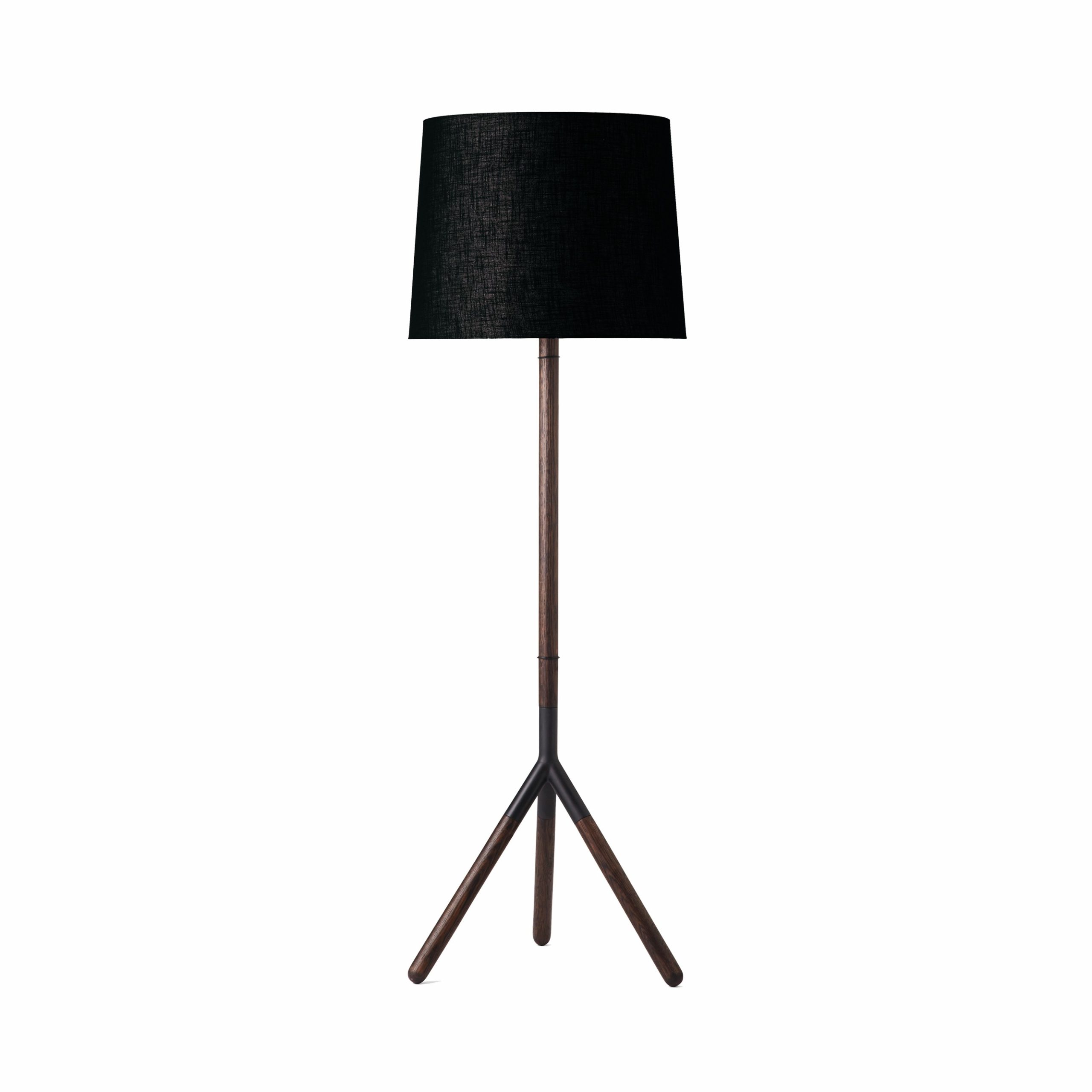 Lampadaire design Lathe Lamp en bois de chêne au design scandinave
