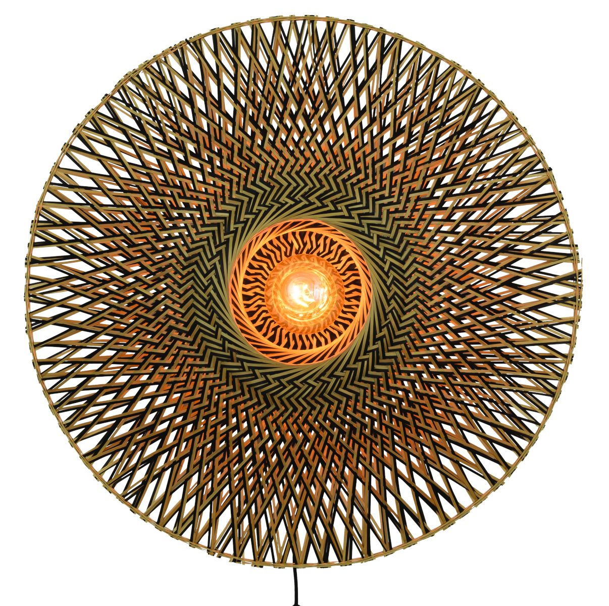 Applique Bali Ø87 cm en Bambou naturel au design naturel par Good & Mojo